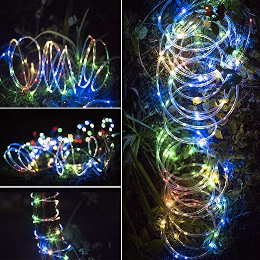 LED Rope Lights Battery Operated String Lights40Ft 120 LEDs 8 Modes