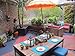 Fab Habitat Outdoor Rug - Waterproof, Fade Resistant, Crease-Free - Premium Recycled Plastic - Striped - Patio, Porch, Deck, Balcony - Cancun - Multicolor - 5 x 8 ft