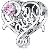 Faith Charms 925 Sterling Silver Beads fit Pandora Bracelets Necklace for Women