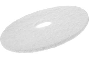 BETOOKY 17-inch White Floor Buffer Polishing Pads Heavy Duty Floor Machine Pads for Tile Hardwood