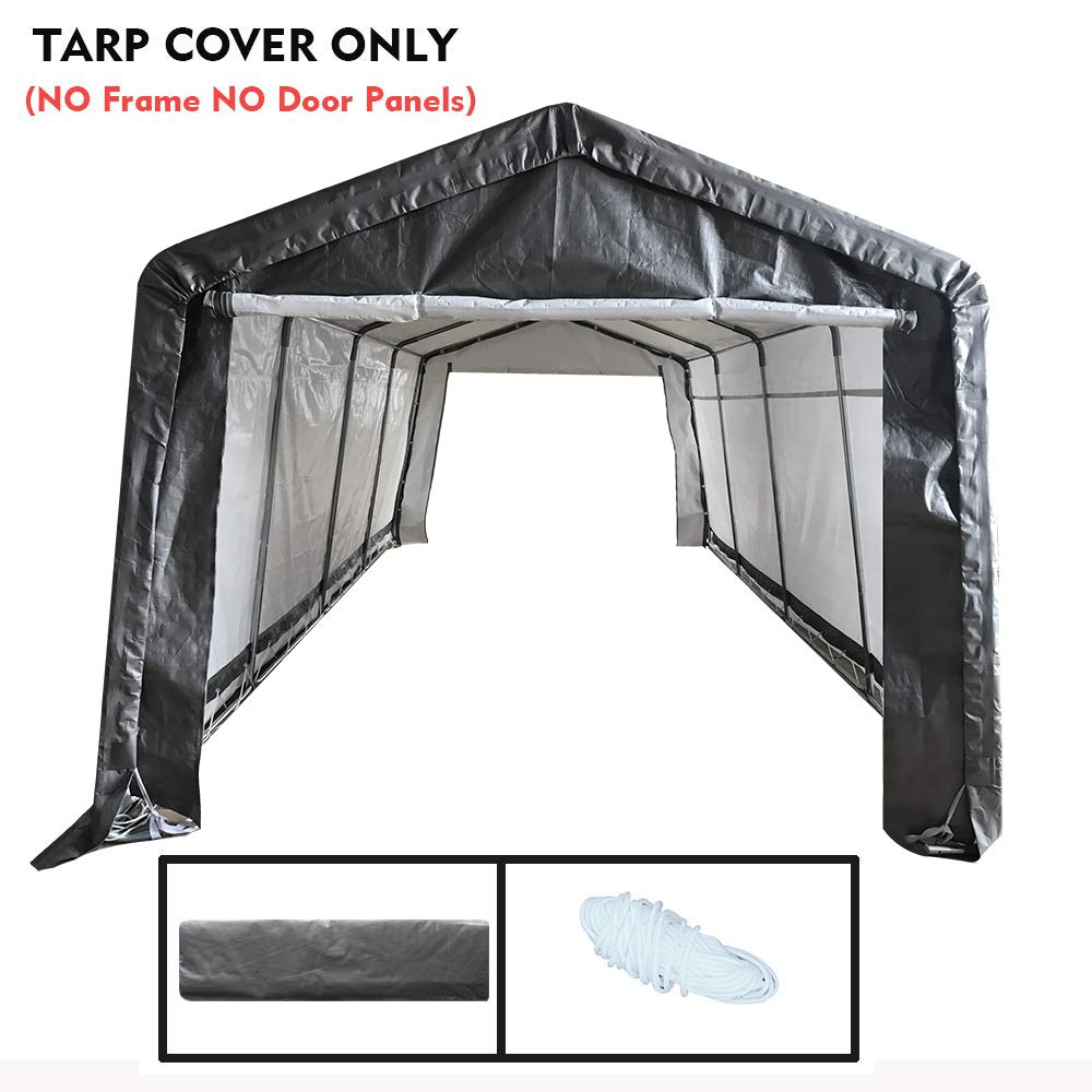 Kdgarden Replacement Top Cover For 10x20 Feet 10 Legs Carport