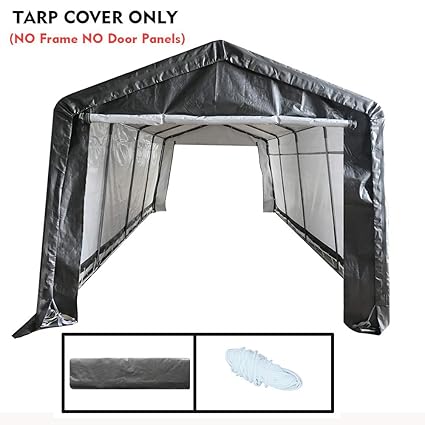 Kdgarden Replacement Top Cover For 10x20 Feet 10 Legs Carport