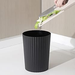 JiatuA Small Trash Can Plastic Wastebasket Round