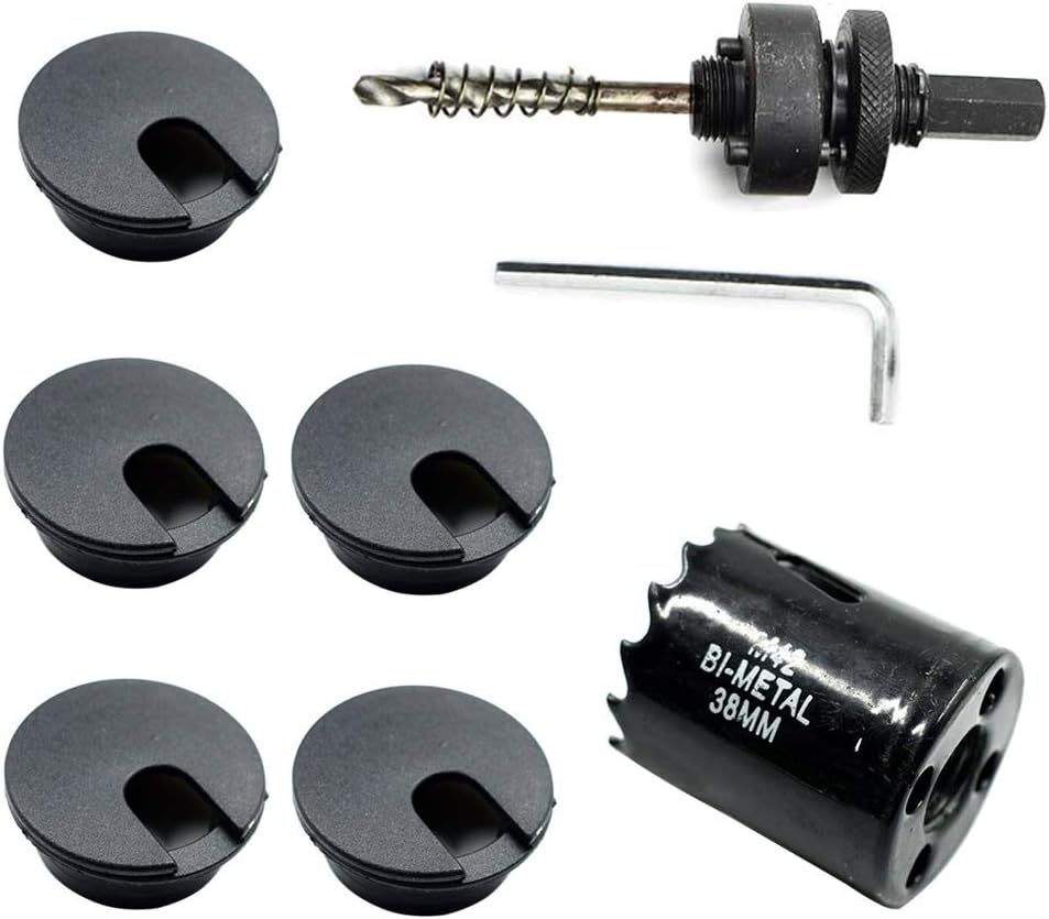 Cyful 11/2 Inch Desk Wire Cord Cable Grommets Hole Cover