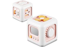 lisfiva Montessori Busy Cube, 1 Year Old Girl Toys, Toddler Girl Travel Toys 1-3, Learning Fine Motor Skills| One Year Old Gi