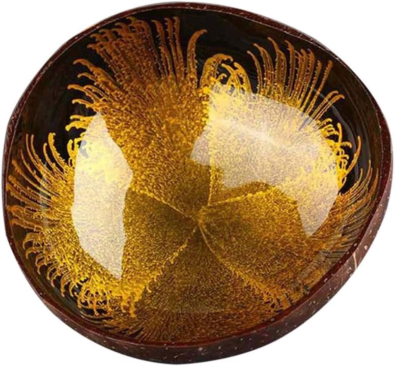 Yamalans Novelty Natural Coconut Shell Candy Food Container Keys Storage Bowl Home Decors Gift F