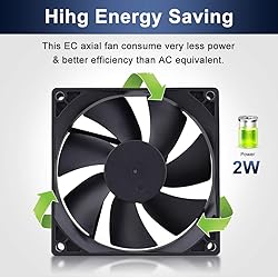 Wathai EC 90mm x 25mm Ball AC Axial Cooling Fan