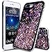 iPhone 8 Plus Case,iPhone 7 Plus Case, Flowing Floating Quicksand Bling Glitter Sparkle [TPU+PC] Rhinestone Diamond Bumper Glitter Sparkle Bling Case Cover for iPhone 8 Plus / 7 Plus,F