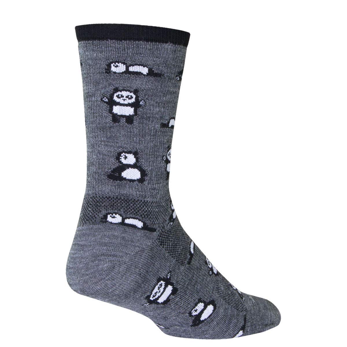  Sockguy Wool Crew 6in Pandamonium Cycling