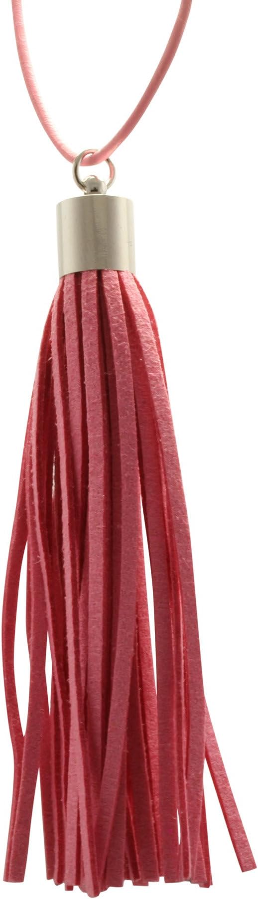Premium Pink Essential Oil Leather Tassel - Aromatherapy Car Diffuser - Hang on Backpack, Purse or Bag
