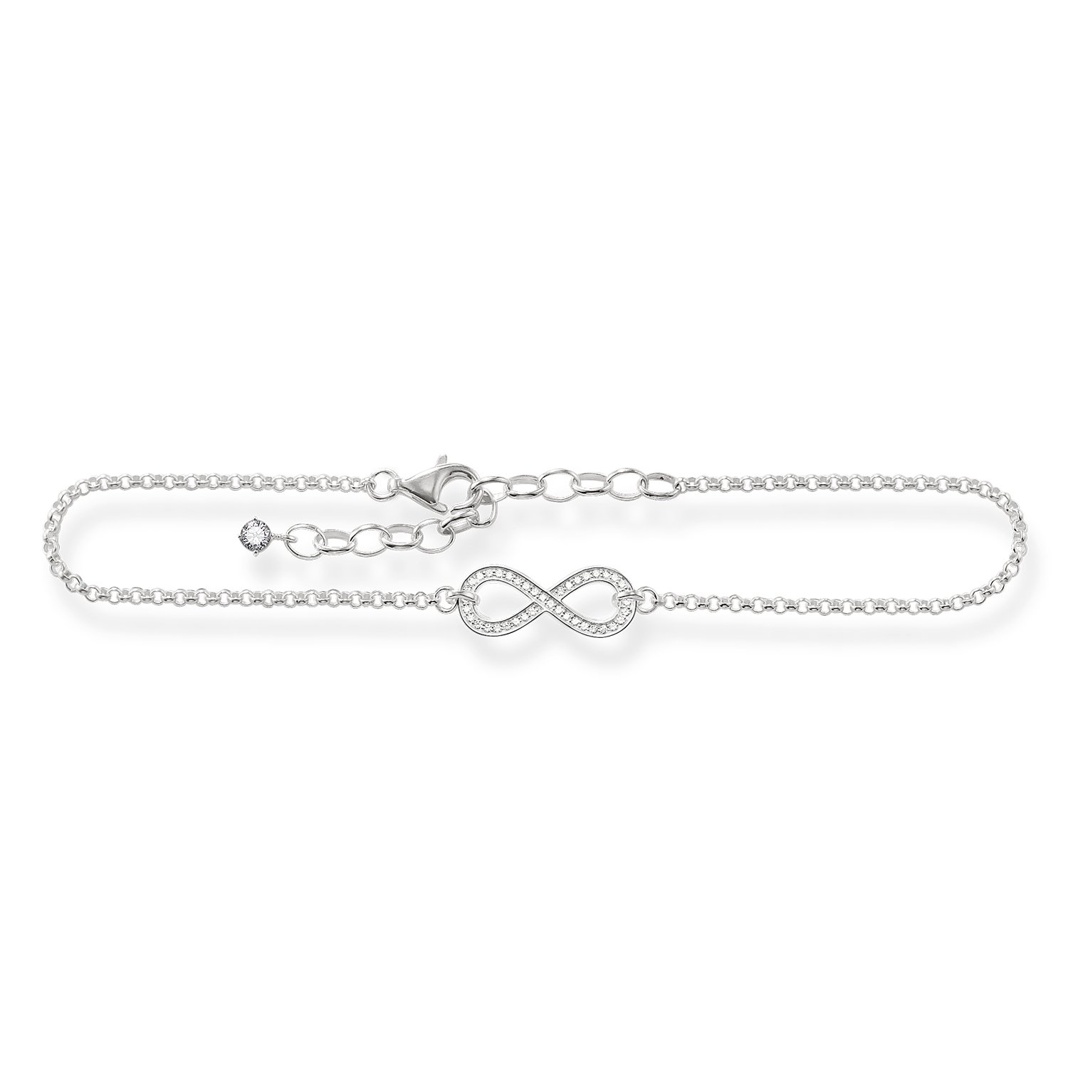 Thomas Sabo Women Anklet Infinity 925 Sterling Silver AK0001-051-14-L27v — image 1