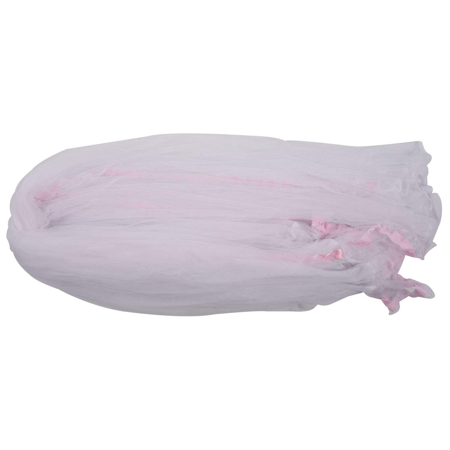 SODIAL(R) Baby Mosquito Net Canopy Netting Toddler Crib Bed Cot Nursery Drape Dome, Pink
