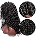 L Part Lace Front Wigs For Black Women Long Curly Heat Resistant Synthetic Hair Replacement Wigs Natural Black 26 Inch