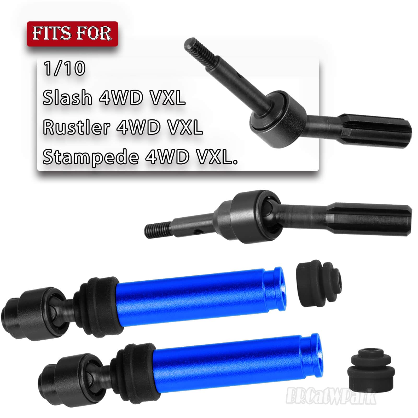 Condition photo showing As Is for brcatwpark drive shaft axles upgrades part for 1/10 slash 4x4 vxl/rustler 4x4 vxl/stampede 4wd vxl,r