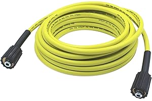 Rawolp RY31HPH01 Flexible electric Pressure Washer Hose for Ryobi Power Washer Replacement Parts，3300 PSI Kink Resistant Pressure Washing Extension Hose 35 FT x 1/4" (35 ft Power Pressure Washer Hose)
