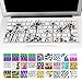 Allytech Silicone Keyboard Cover with Pattern Compatible MacBook Pro 13/15 /17 Inch (with/Without Retina Display), iMac and MacBook Air 13 Inch, Tropical Series Palm Trees
