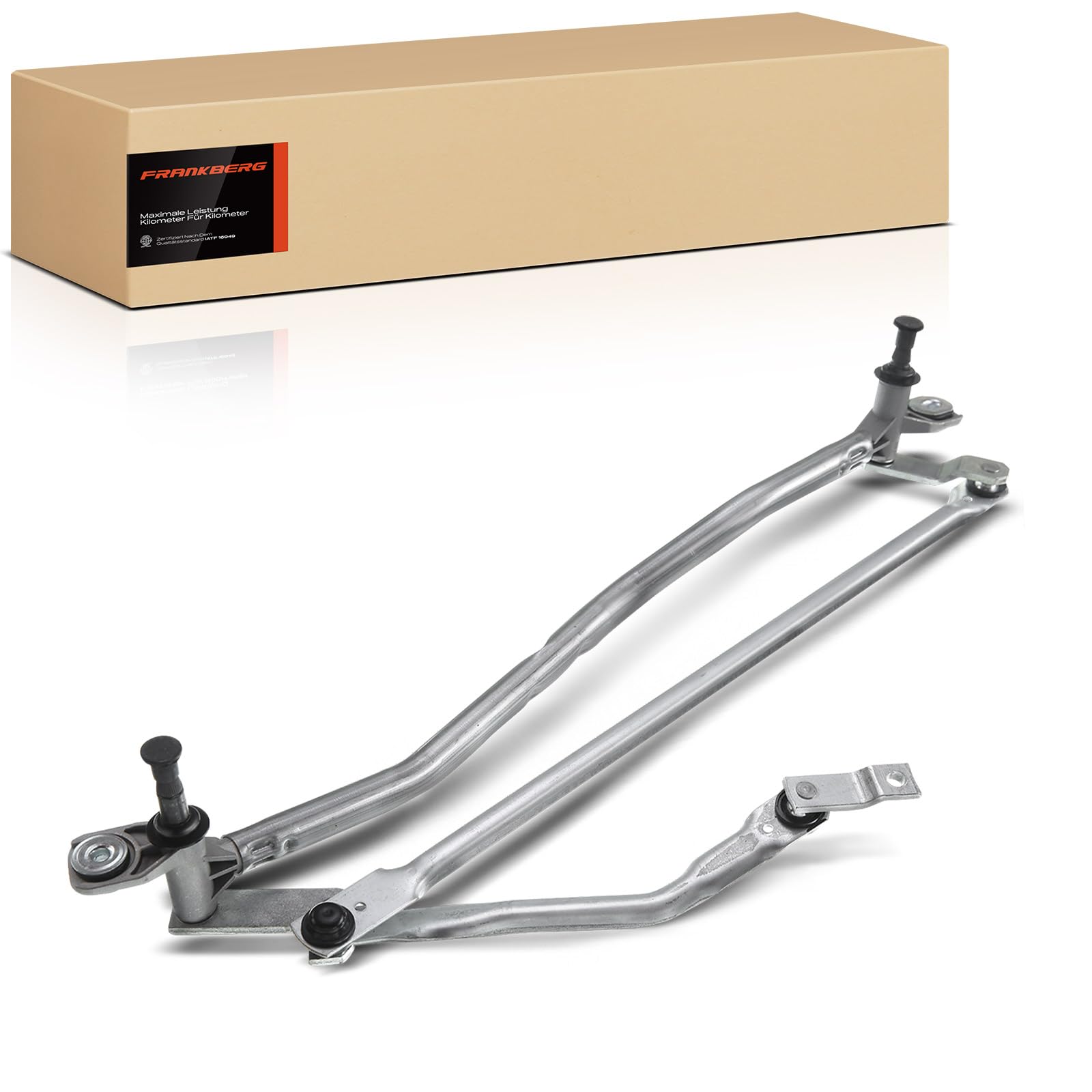 Frankberg 1x Windshield Wiper Linkage without Motor Front Left Right Compatible with A6 4F2 C6 2004-2011 A6 Allroad 4FH C6 2006-2011 A6 Avant 4F5 C6 2005-2011 Replace# 4F1955023A