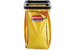 Rubbermaid Commercial High Capacity Cleaning Cart Bag, 34 Gallon, Yellow, 1966881
