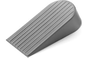 Crosize Grey Extra Large Door Stopper, High 1.9 Inches Big Door Stop for Floor Rubber Doorstop Wedge, Door Gaps and Prevent The Lock-Outs, Floor Sturdy Door Stopper for Heavy Duty Door Bottom of Door