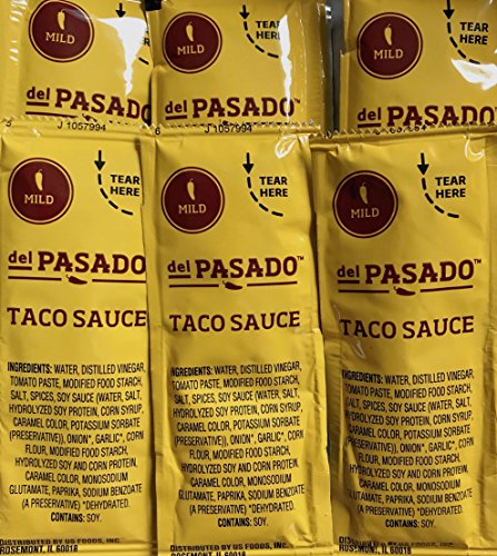Taco Sauce Mild from del Pasado, 50 Individual Packets