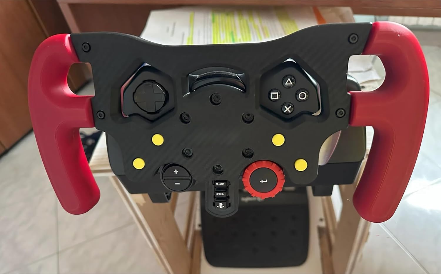 Photo 1 of *MISSING PARTS*
F1 Racing Wheel Mod Kit for Logitech G29 G920 G923, Professional Simulator Upgrade, Ergonomic Controls & Quick-Install Bracket, Gift for Sim Racer or Motorsports Enthusiast (Red+black)