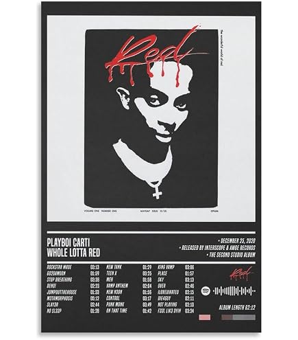 Play boi carti ポスター　B1サイズ　最終値下げ Amazon.com: PEIXEN Playboi Carti - Pósteres de lona para