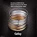 Carfeny Silver/Gold/Rose Gold Bracelets for Women, Tri-Color High Polished Stainless Steel Banlge Jewelry 7 Pack
