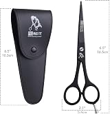 PromaxFit Hairdressing Scissors 6.5” Black Stainless Steel Barber Shears view 3