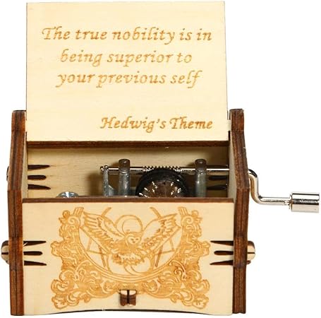 Amazon Demiawaking オルゴール レトロ 木製 手クランク プレゼント 工芸品 ギフト 創造 装飾 リズム玩具 音楽ボックス ハリーポッター オルゴール おもちゃ