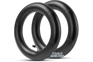 MZBZYU 14x3.0 Tube with Bent Valve for Ebike | 14x3 Inner Tube Thickened Design for Electric Bike