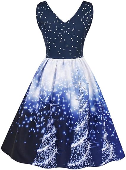 Robe De Fete De Noel Sonnena Taille Plus Pour Femme Pere Noel Vintage Robe Flottante Patineuse Xxl Bleu 2 Amazon Fr Instruments De Musique