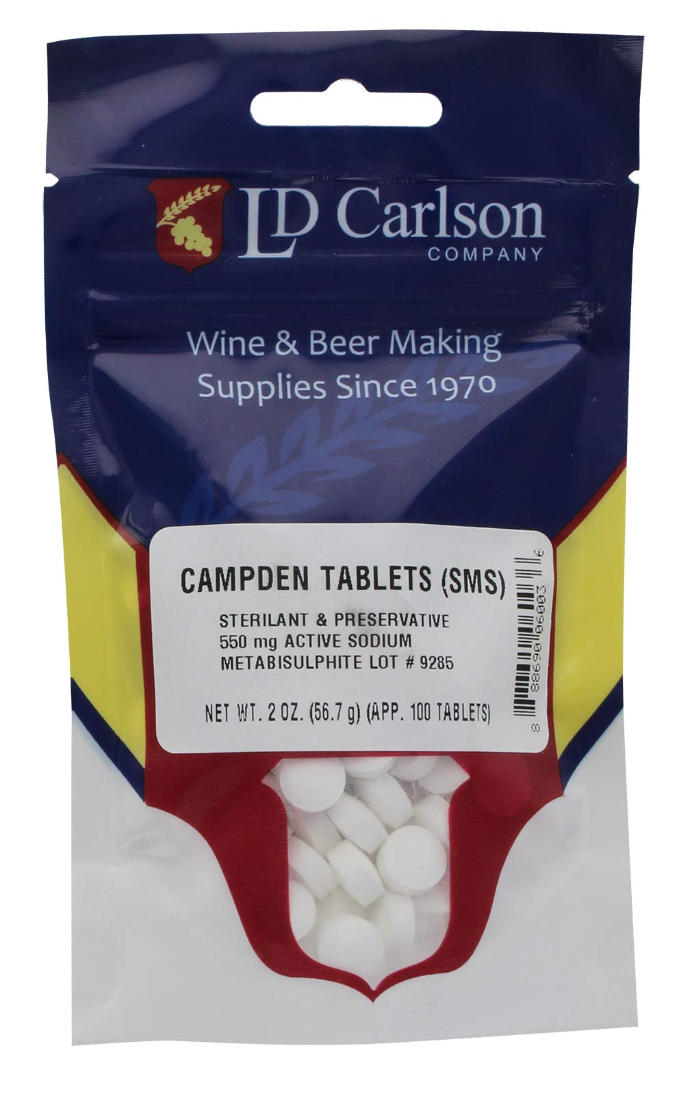 Photo 1 of LD Carlson - 6003 - Sodium Campden Tablets - 100 Count