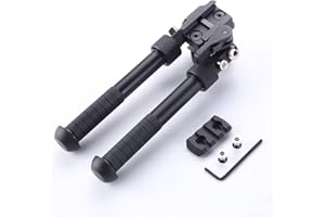 Tufok Adjustable Rifle Bipod for Picatinny Rail System