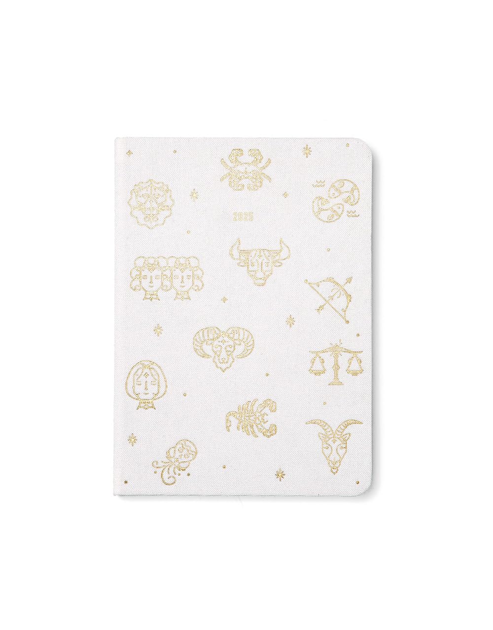 Letts of London Zodiac A6 week to view 2025 diary - ivory