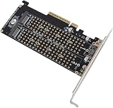 ASHATA Dual Bay PCIe to NVMe Expansion Card for M.2 SSDs - X8 M Key view 5
