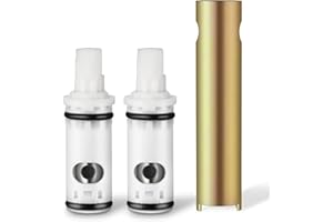 1224 Replacement Cartridge Kit for Moen Two Handle Faucets,Faucet Cartridge Replacement Bathtub Valve Repair with Retainer Re