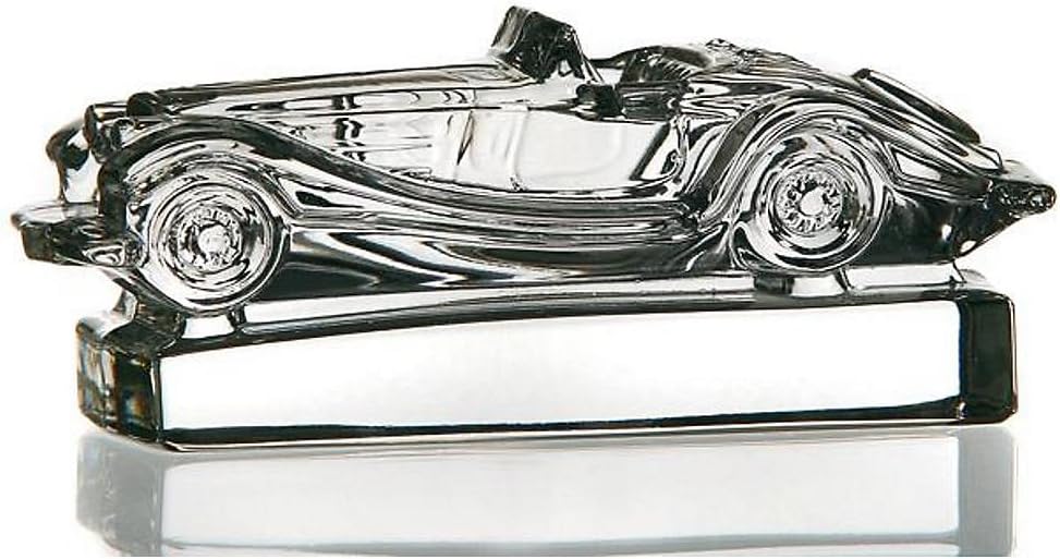 CRISTALICA Model Car, Collectable, Crystal Statue/Figurine, Collection Mercedes Benz 540K, lead crystal, transparent, 12 cm, CARS (GERMAN CRYSTAL powered