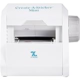 Xyron Create-A-Sticker, Mini, 2.5” Sticker and Label Maker Machine, Portable, Includes Permanent Adhesive, Pre-Loaded, Color 