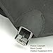 Black Crystal Ski Snow Gaiters Hiking Waterproof Breathable Nylon Men's Black Size Large
