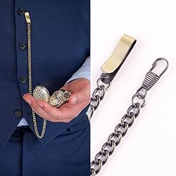 Tiong Clip Pocket Watch Rough Chain Retro Metal