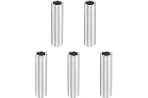 uxcell 10Pcs Aluminum Spacer 3/8" OD x 1/4" ID x 1-1/2" Length Screw Standoff Bushing Plain Finish Unthreaded Round Metal Spa