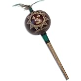 Shamans Market Peruvian Amazon Gourd Ceremonial Instrument | Moon &amp; Sun Medium | Not a Toy | Handcrafted | Sound Healing