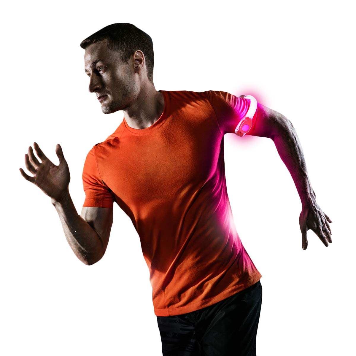 UltraByEasyPeasyStore Ultra LED Running Armbands Super Bright Light Up Running Jogging High Visibility… (4, Pink) — image 1