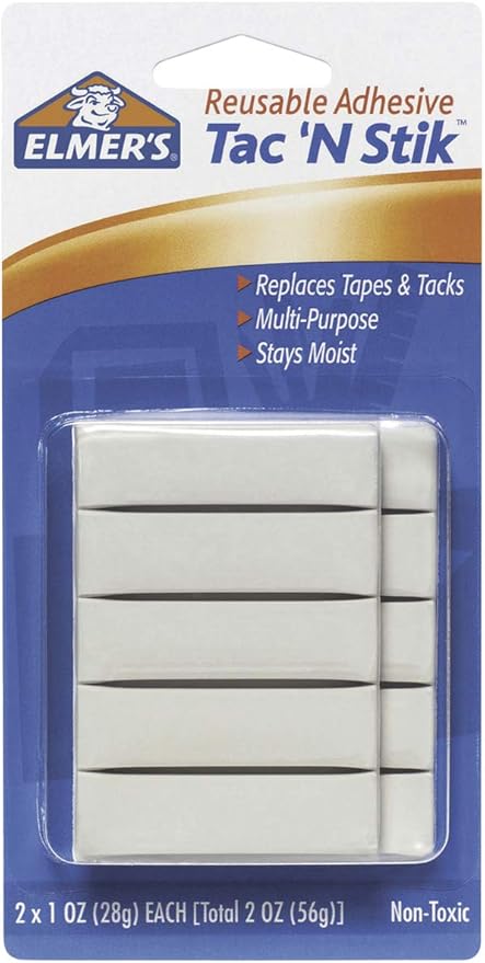 Amazon Com Elmer S Tac N Stik Reusable Adhesive Home Kitchen