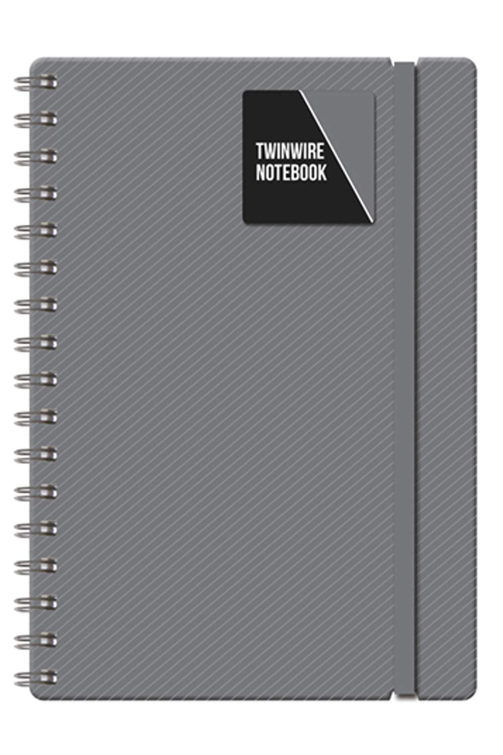 A5 Twinwire Soft Cover Pastel Notebooks Grey