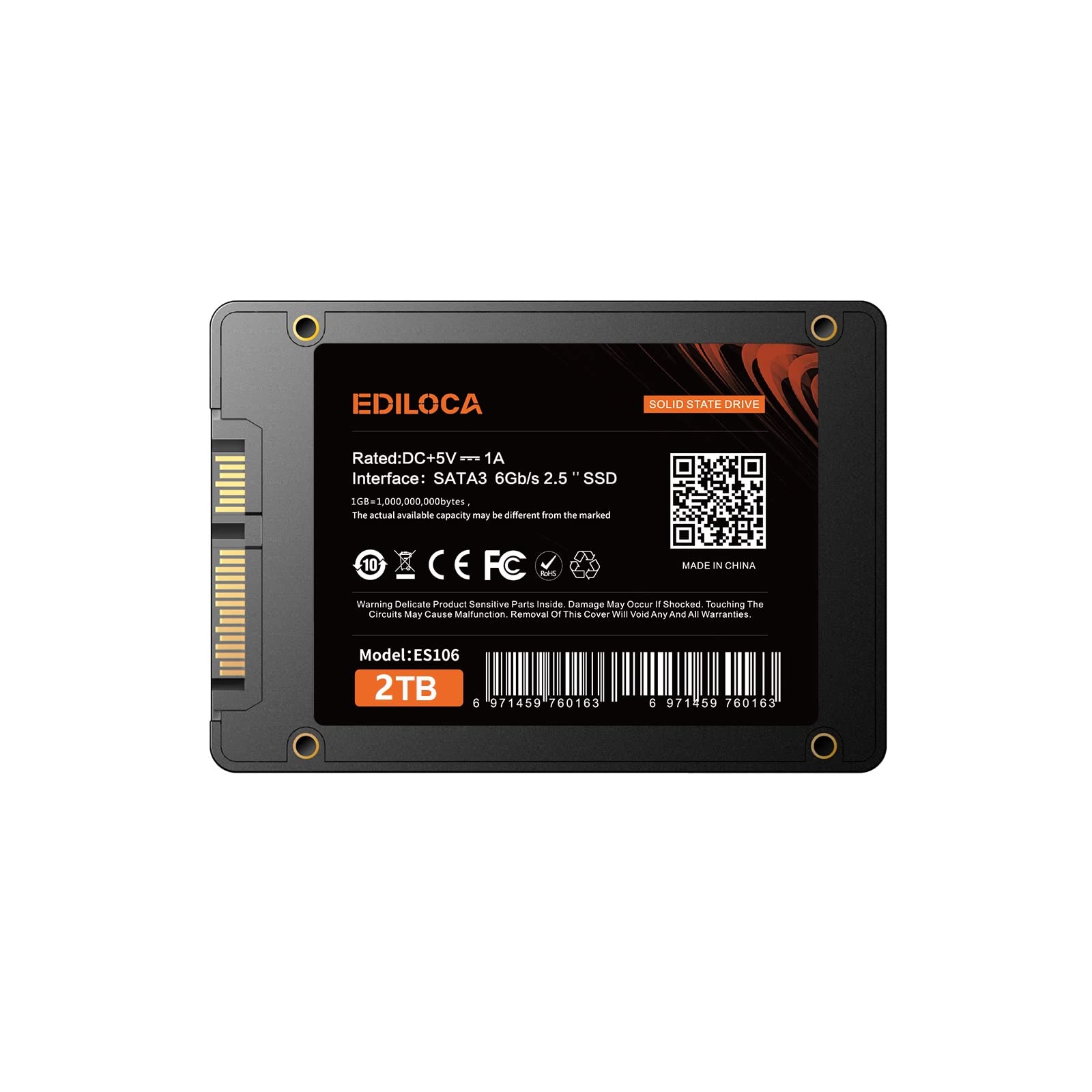 Ediloca 2TB SSD Internal Solid State Drive 2.5