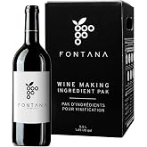 Fontana French Cabernet Sauvignon Wine Making Kit | 6 Gallon Wine Kit | Premium Wine Making Ingredients | Makes 30 Bottles of Wine