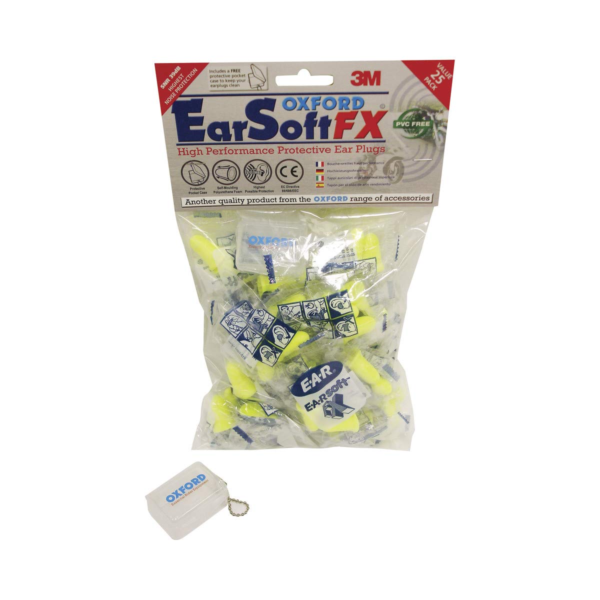 Oxford Unisex-Adult EarSoftFX Ear Plugs (25 Pairs) (Multi-Color, one_size)