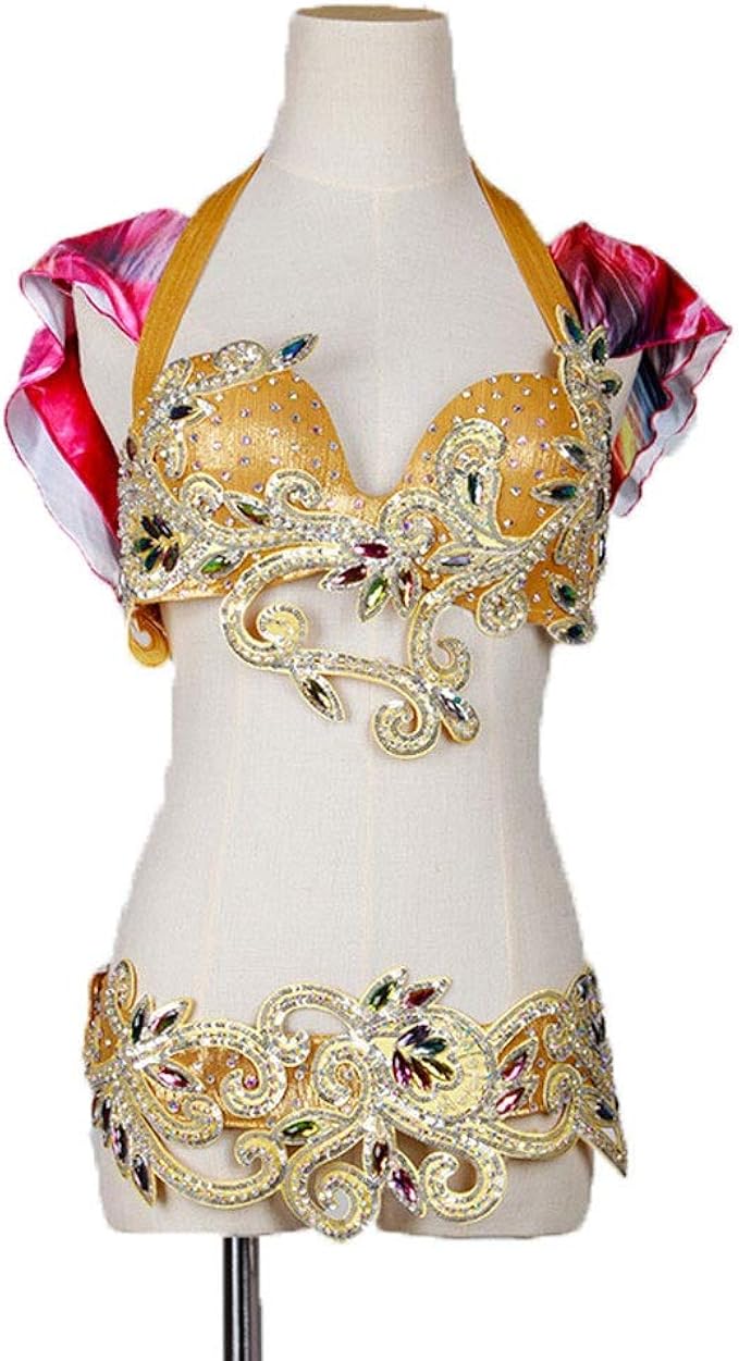 Belly Dance Performance Clothing, Female Adult Bra Dance Costume Two