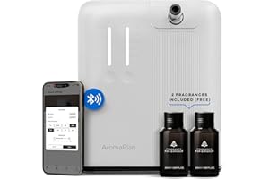 AromaPlan 5 Star Collection Cold Air Scent Diffuser, Whole House (2 Scents Included)- Waterless Smart Aroma, Scent &Time Adjust., App Control, HVAC | Home, Commercial, Hotel | Large Room, 2,000 sq.ft